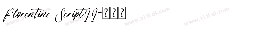 Florentine ScriptII字体转换
